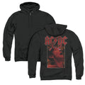 AC/DC Horns Back Print Zipper Mens Hoodie Black T-Shirts, Sweatshirt | CiraTrend.com (Image 1)