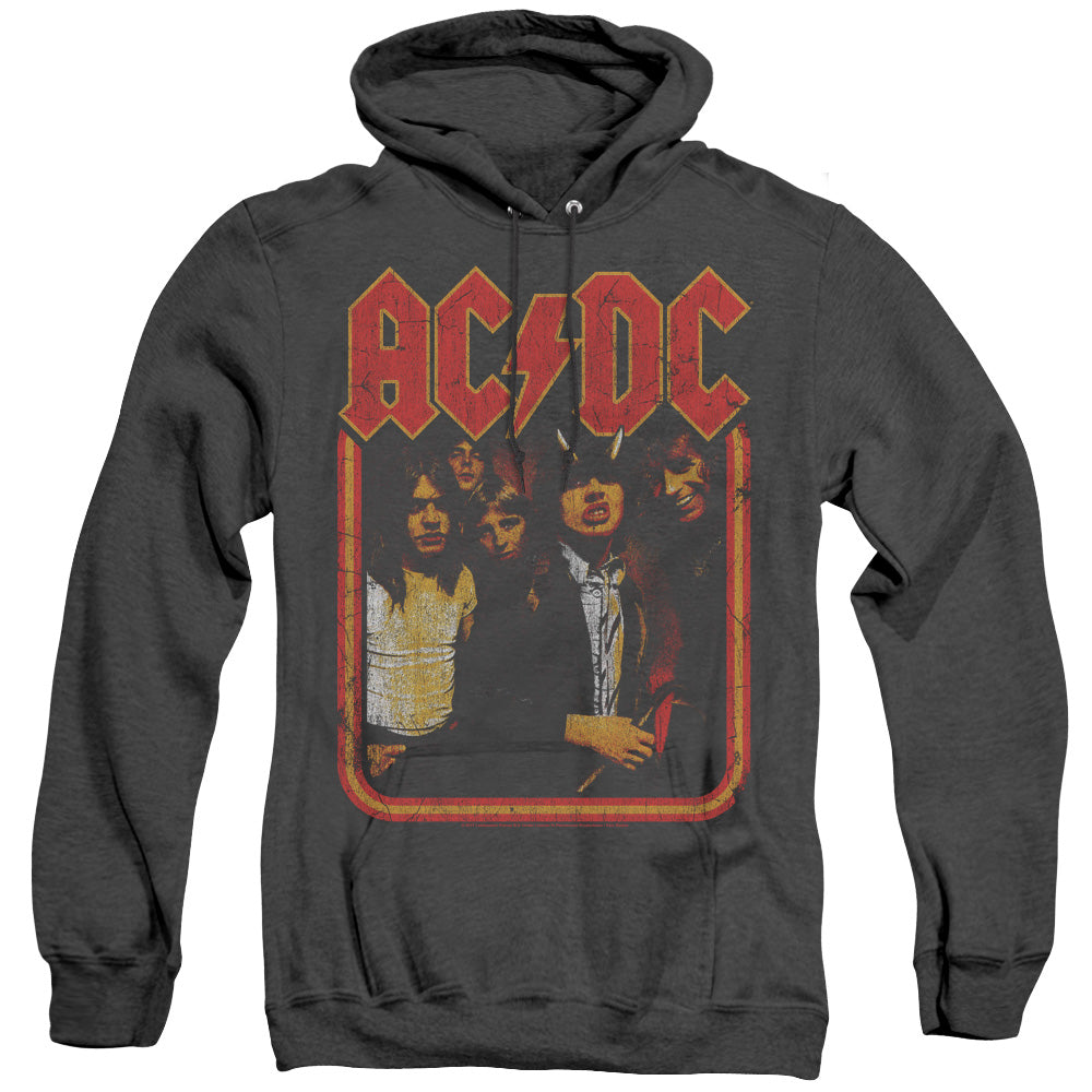 ACDC Group Distressed Mens Heather Hoodie Black T-Shirts, Sweatshirt | CiraTrend.com (Image 5)