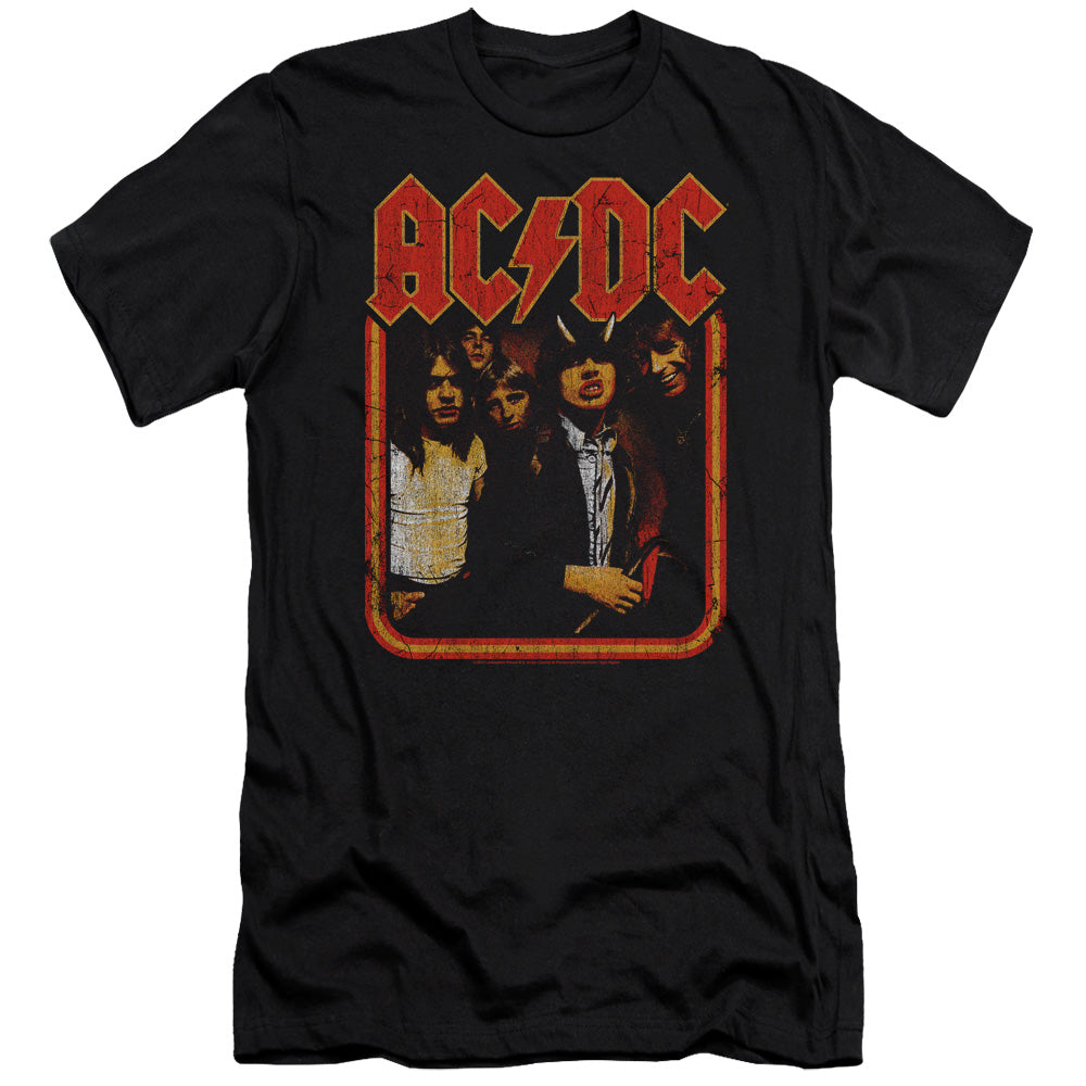 ACDC Group Distressed Hbo Premium Bella Canvas Slim Fit Mens T Shirt Black Hoodie, Sweatshirt | CiraTrend.com (Image 2)