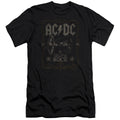 AC/DC Rock Label Premium Bella Canvas Slim Fit Mens T Shirt Black Hoodie, Sweatshirt | CiraTrend.com