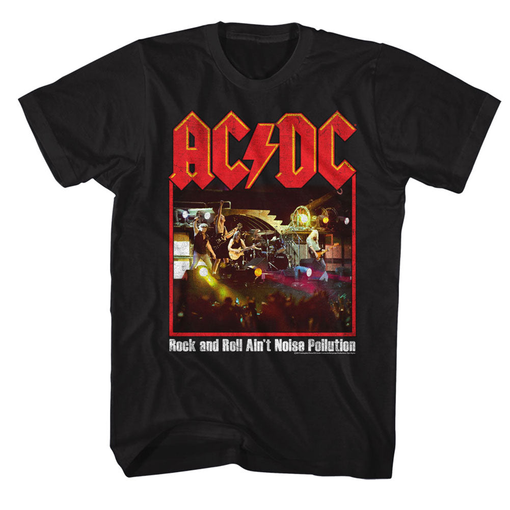 AC/DC Mens S/S T-Shirt - Noise Pollution 2 - Solid Black Hoodie, Sweatshirt | CiraTrend.com