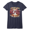 AC/DC Girls Juniors S/S T-Shirt - Rwb - Solid Navy Hoodie, Sweatshirt | CiraTrend.com