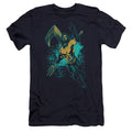 Aquaman Movie Make A Splash Premium Bella Canvas Slim Fit Mens T Shirt Navy Blue Hoodie, Sweatshirt | CiraTrend.com