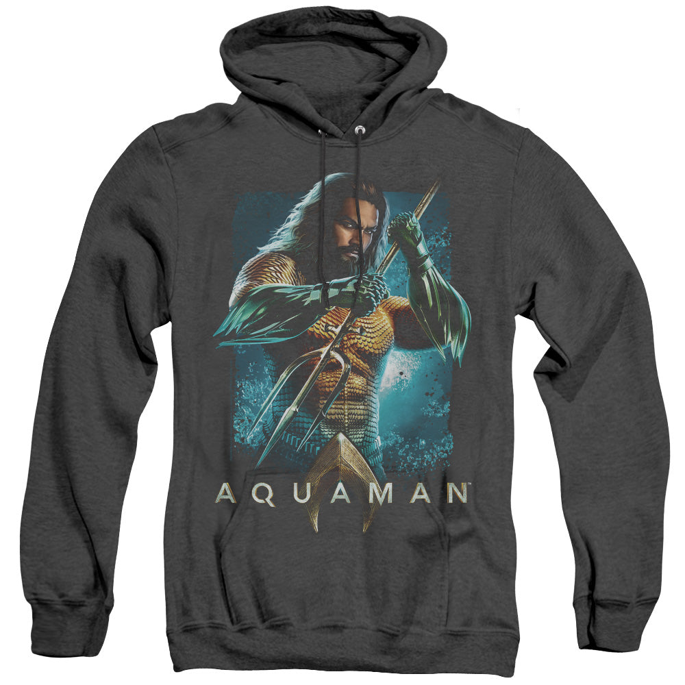 Aquaman Movie Trident Mens Heather Hoodie Black T-Shirts, Sweatshirt | CiraTrend.com (Image 5)