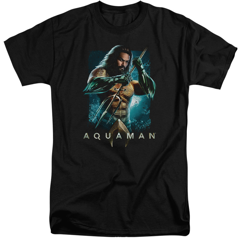 Aquaman Movie Trident Mens Tall T Shirt Black Hoodie, Sweatshirt | CiraTrend.com (Image 1)