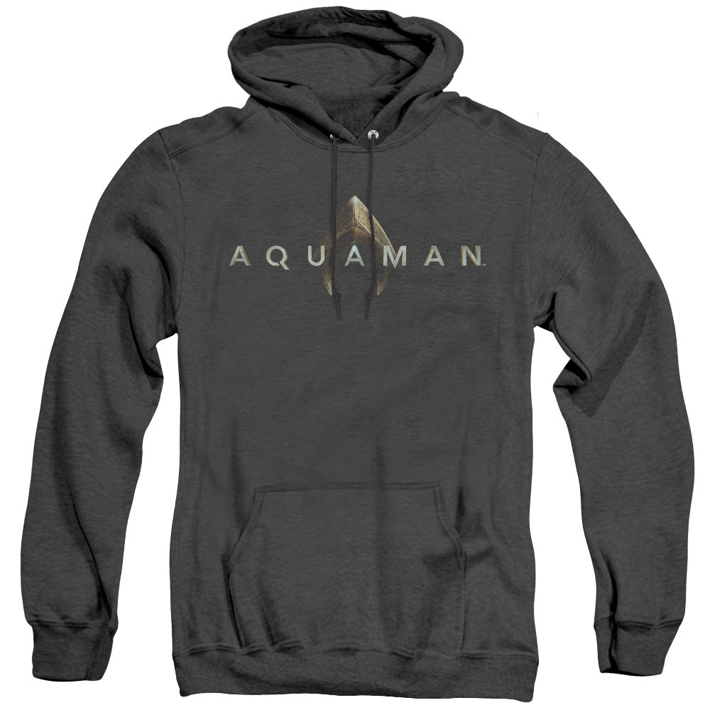 Aquaman Movie Logo Mens Heather Hoodie Black T-Shirts, Sweatshirt | CiraTrend.com (Image 4)
