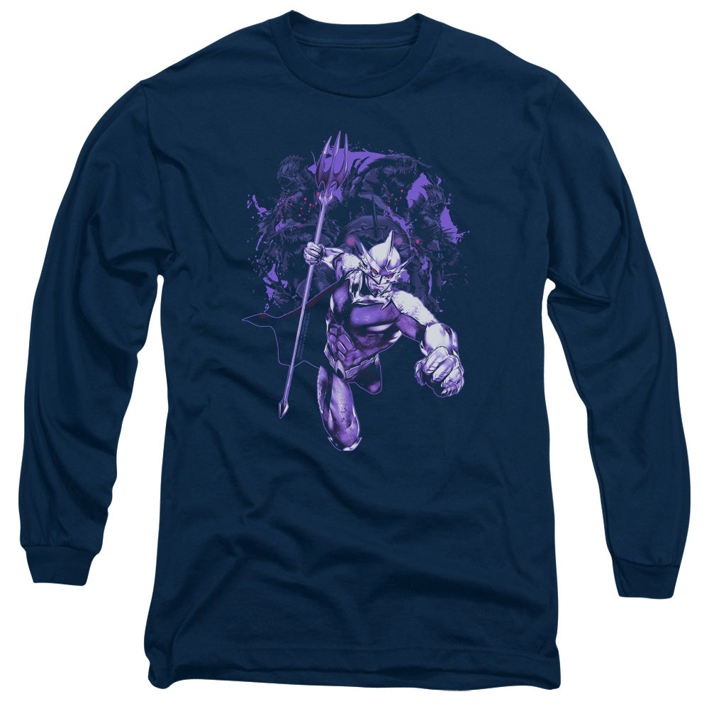Aquaman Movie Evil Doers Mens Long Sleeve Shirt Navy Hoodie, Sweatshirt | CiraTrend.com (Image 2)