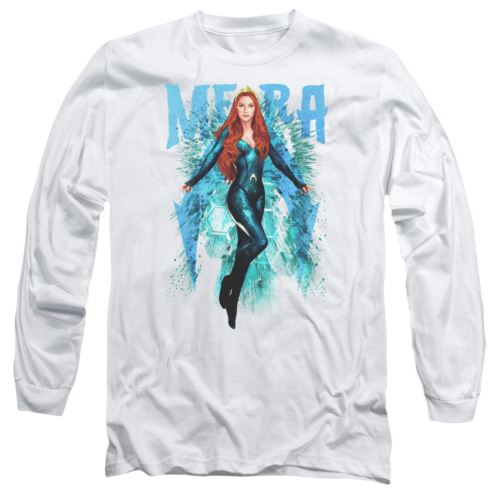 Aquaman Movie Mera Mens Long Sleeve Shirt White Hoodie, Sweatshirt | CiraTrend.com (Image 3)