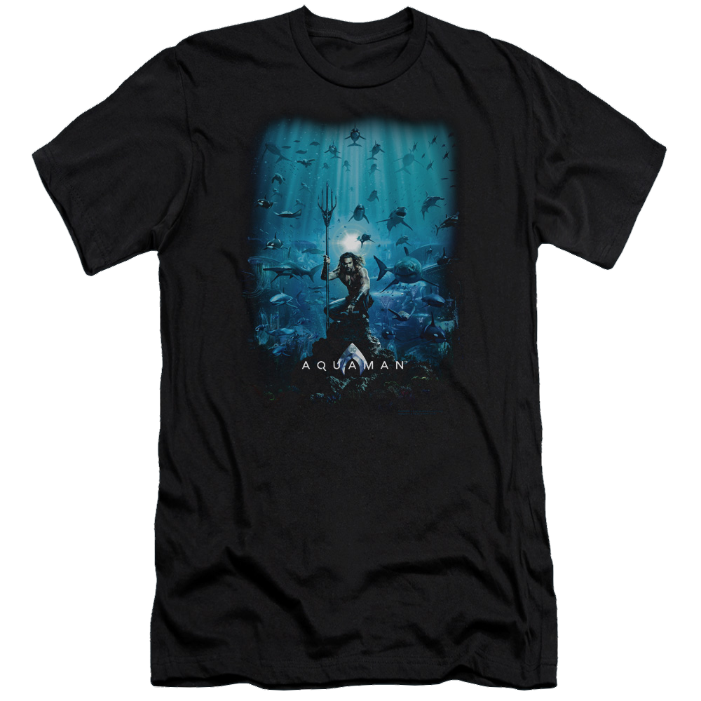Aquaman Movie Poster - Men's Premium Slim Fit T-Shirt Hoodie, Sweatshirt | CiraTrend.com
