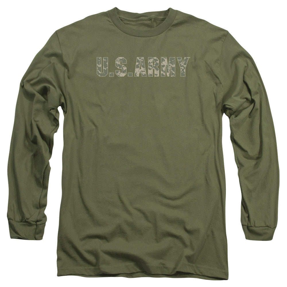Army Camo Mens Long Sleeve Shirt Military Green Hoodie, Sweatshirt | CiraTrend.com (Image 2)