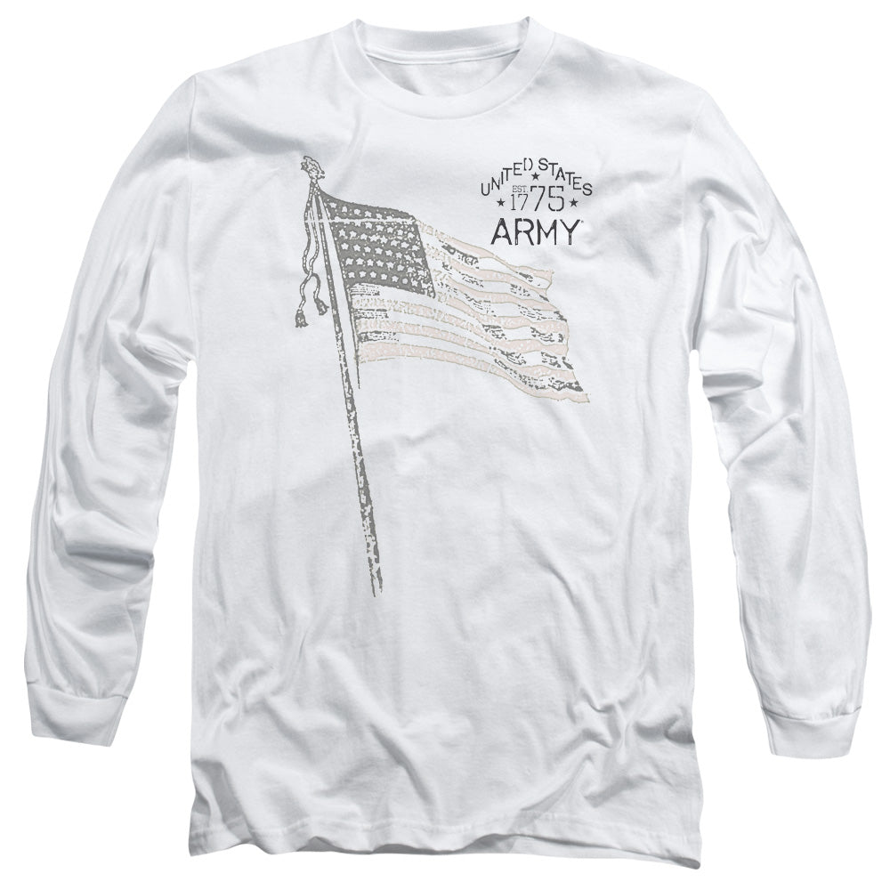 Army Tristar Mens Long Sleeve Shirt White Hoodie, Sweatshirt | CiraTrend.com (Image 3)