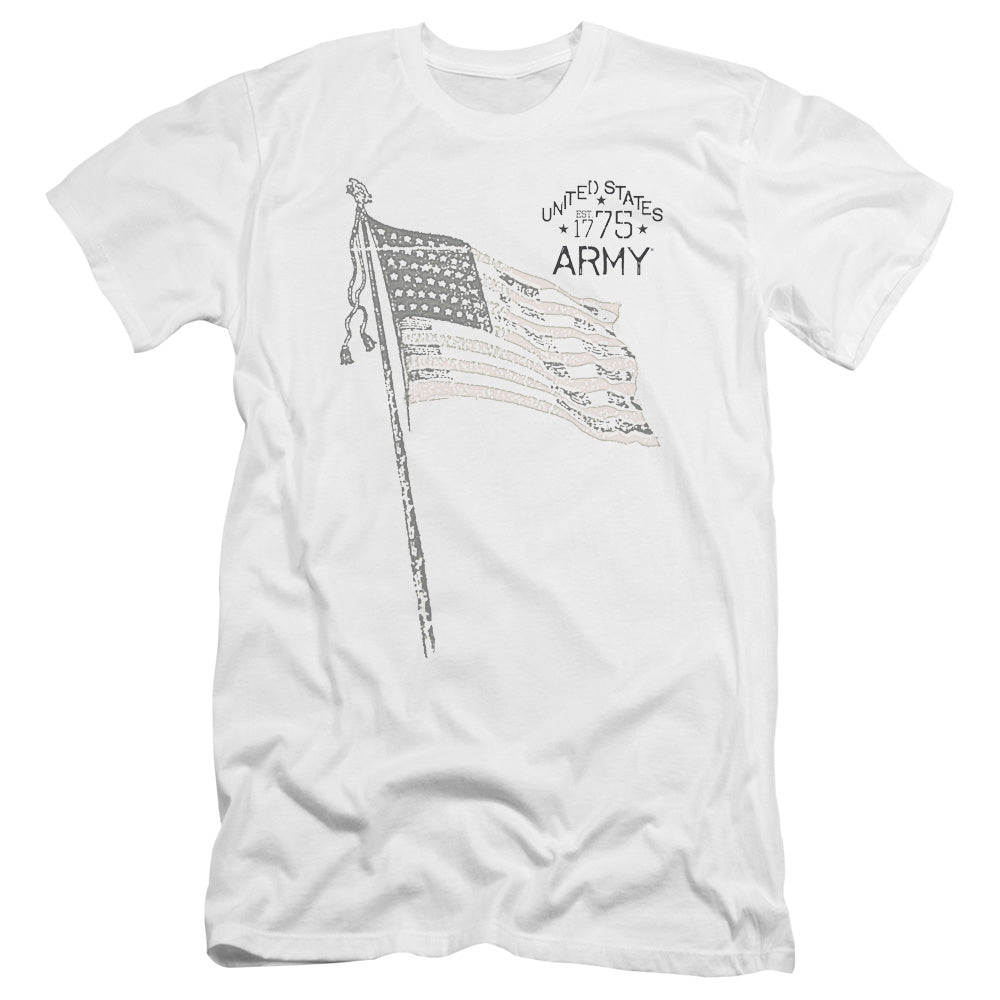 Army Tristar Premium Bella Canvas Slim Fit Mens T Shirt White Hoodie, Sweatshirt | CiraTrend.com (Image 1)