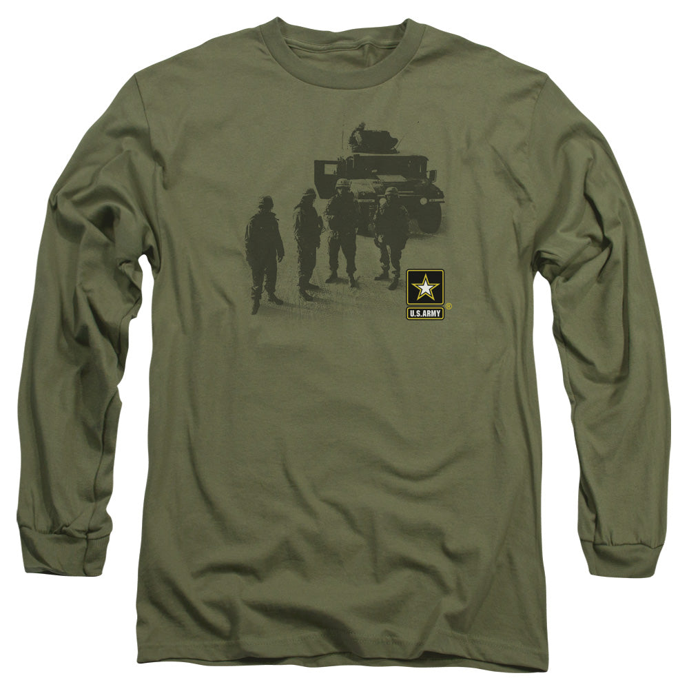 Army Strong Mens Long Sleeve Shirt Military Green Hoodie, Sweatshirt | CiraTrend.com (Image 3)