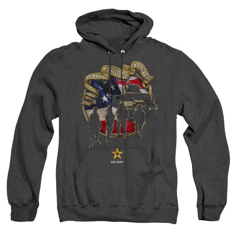Army Duty Honor Country Mens Heather Hoodie Black T-Shirts, Sweatshirt | CiraTrend.com (Image 3)