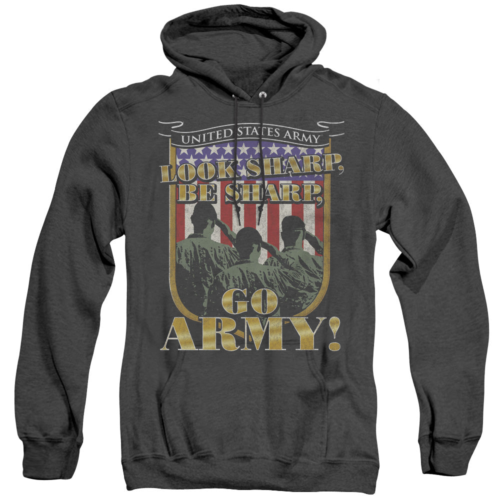 Army Go Army Mens Heather Hoodie Black T-Shirts, Sweatshirt | CiraTrend.com (Image 1)