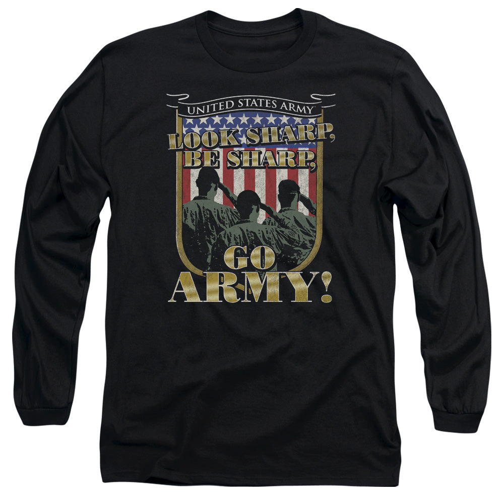 Army Go Army Mens Long Sleeve Shirt Black Hoodie, Sweatshirt | CiraTrend.com (Image 1)