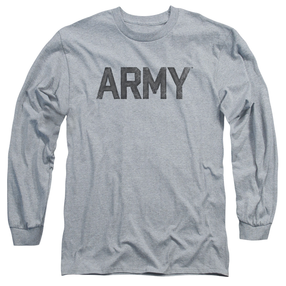 Army Star Mens Long Sleeve Shirt Athletic Heather Hoodie, Sweatshirt | CiraTrend.com (Image 3)