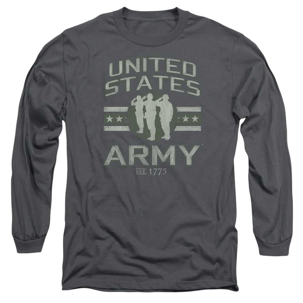Army United States Army Mens Long Sleeve Shirt Charcoal Hoodie, Sweatshirt | CiraTrend.com (Image 2)