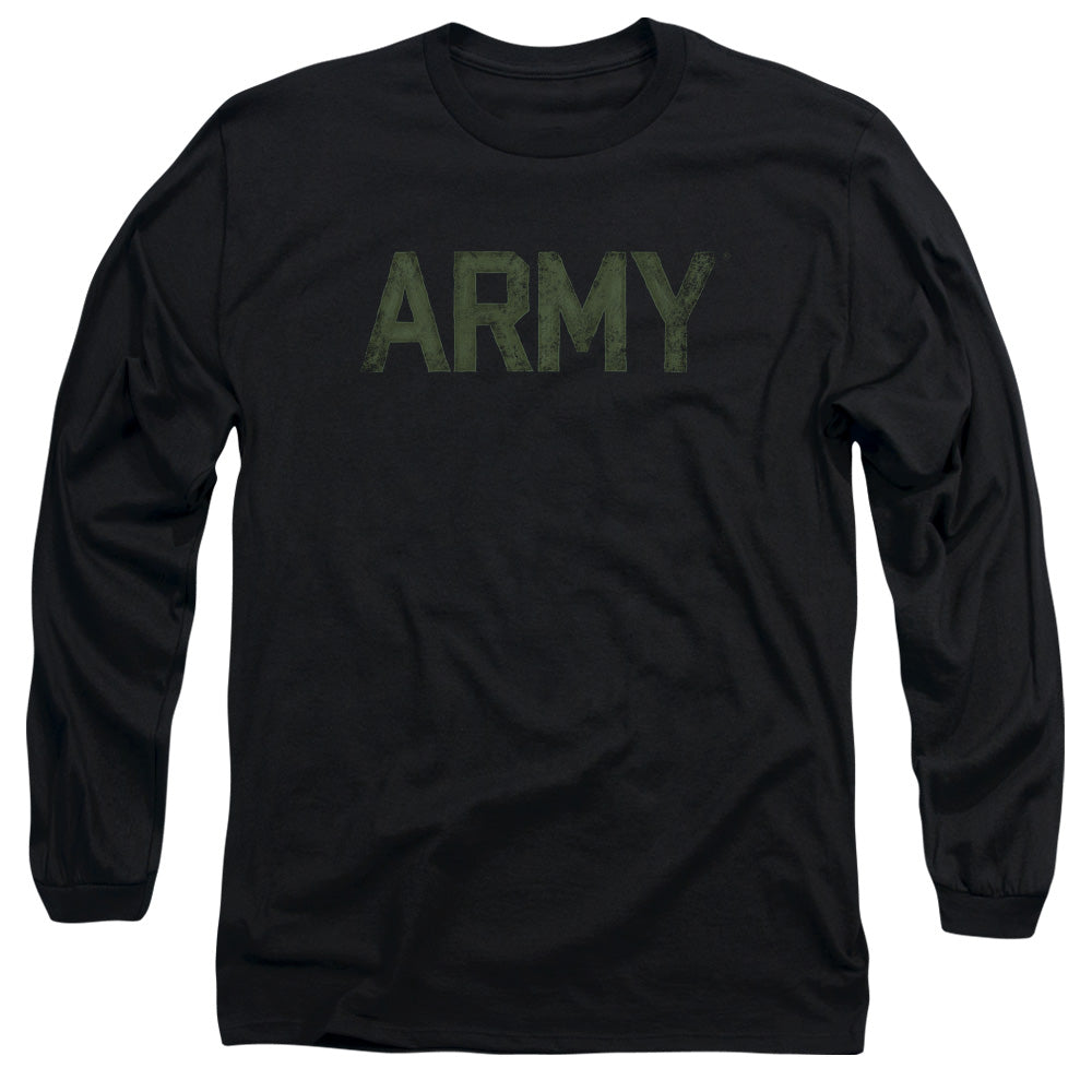 Army Type Mens Long Sleeve Shirt Black Hoodie, Sweatshirt | CiraTrend.com (Image 1)