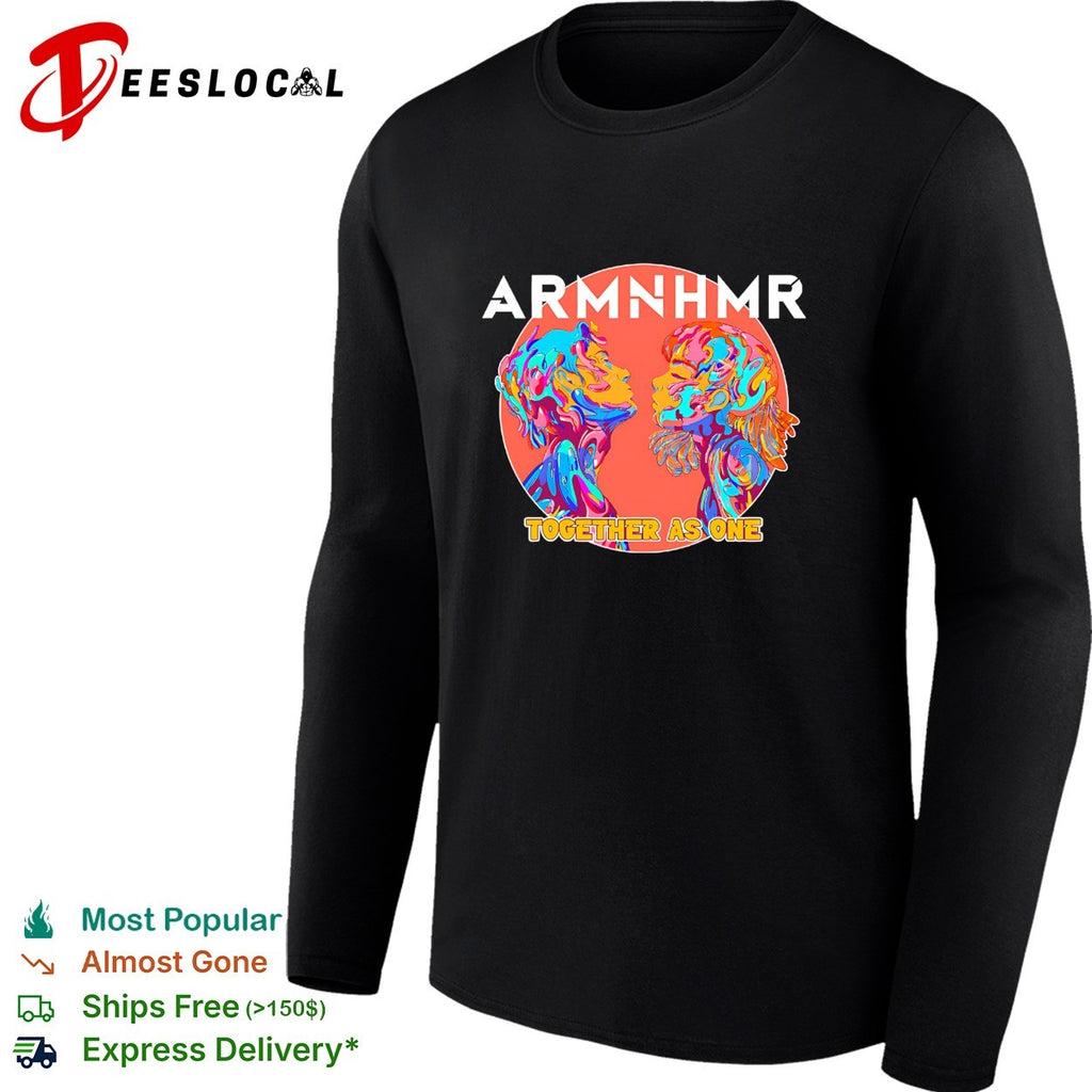 ARMNHMR together as one electronic music shirt