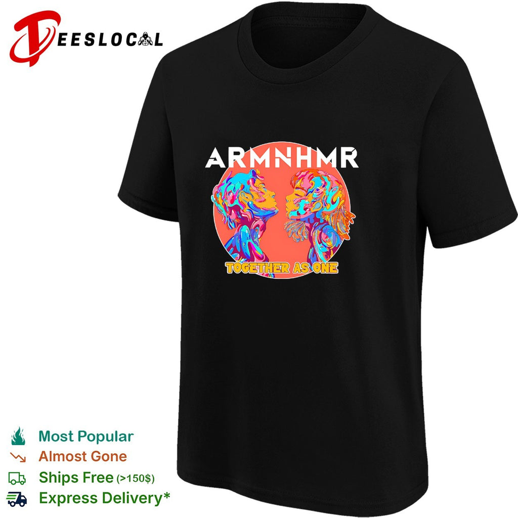 ARMNHMR together as one electronic music shirt