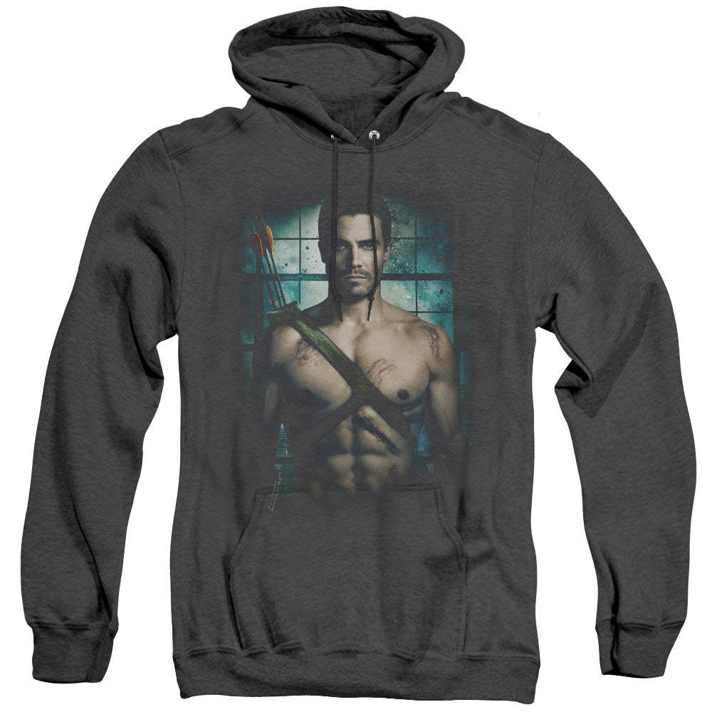 Arrow Shirtless Mens Heather Hoodie Black T-Shirts, Sweatshirt | CiraTrend.com (Image 5)