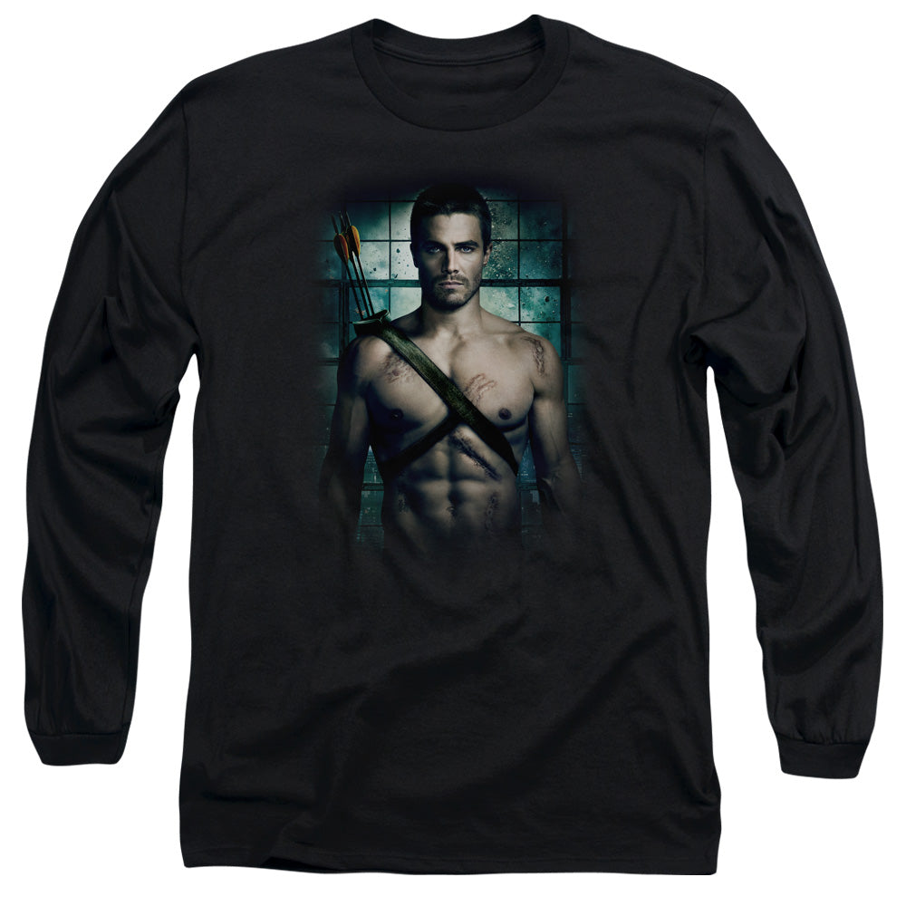 Arrow Shirtless Mens Long Sleeve Shirt Black Hoodie, Sweatshirt | CiraTrend.com (Image 2)