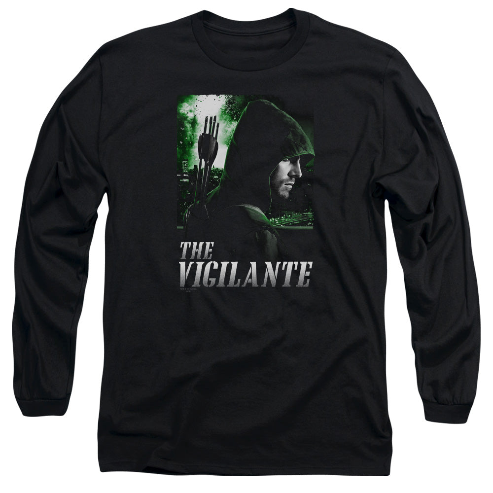 Arrow Star City Defender Mens Long Sleeve Shirt Black Hoodie, Sweatshirt | CiraTrend.com (Image 2)