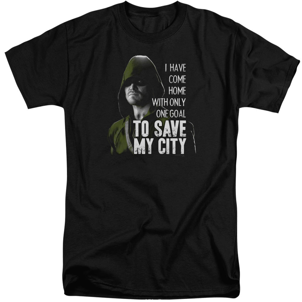 Arrow Save My City Mens Tall T Shirt Black Hoodie, Sweatshirt | CiraTrend.com (Image 1)