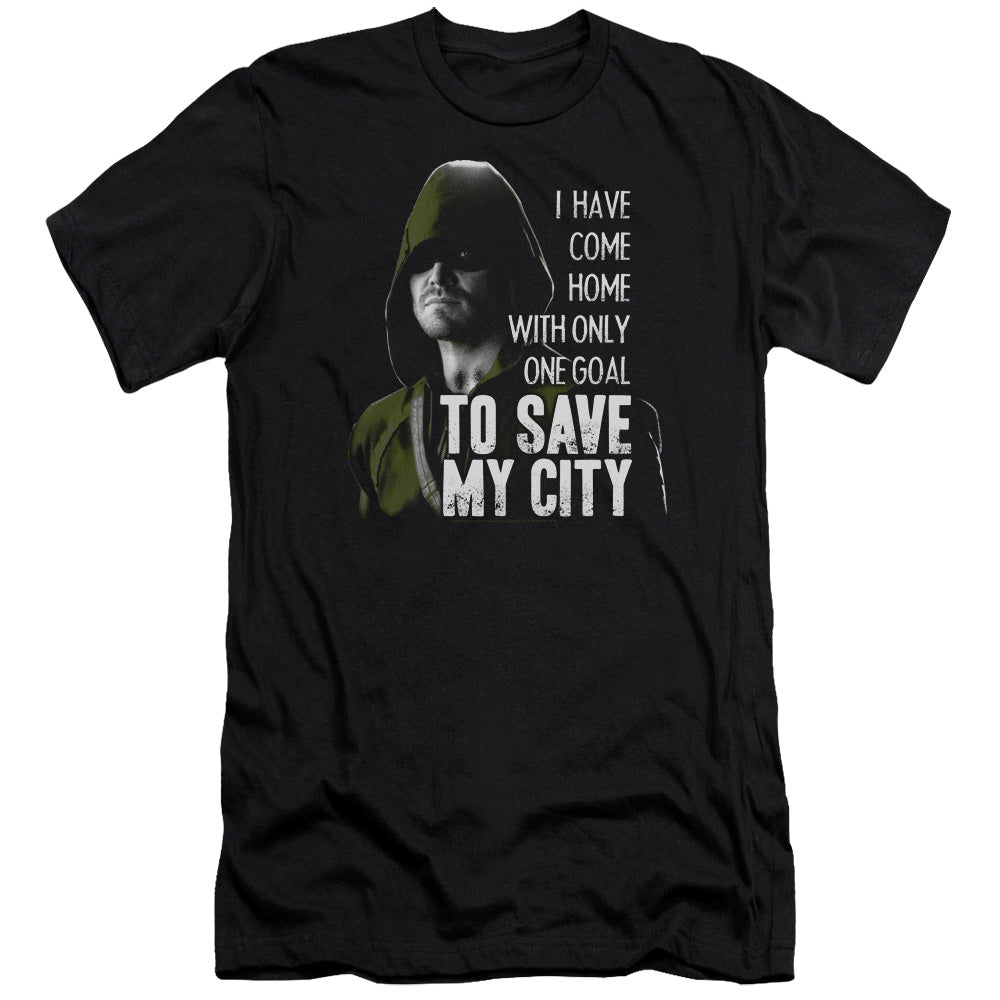 Arrow Save My City Premium Bella Canvas Slim Fit Mens T Shirt Black Hoodie, Sweatshirt | CiraTrend.com (Image 3)