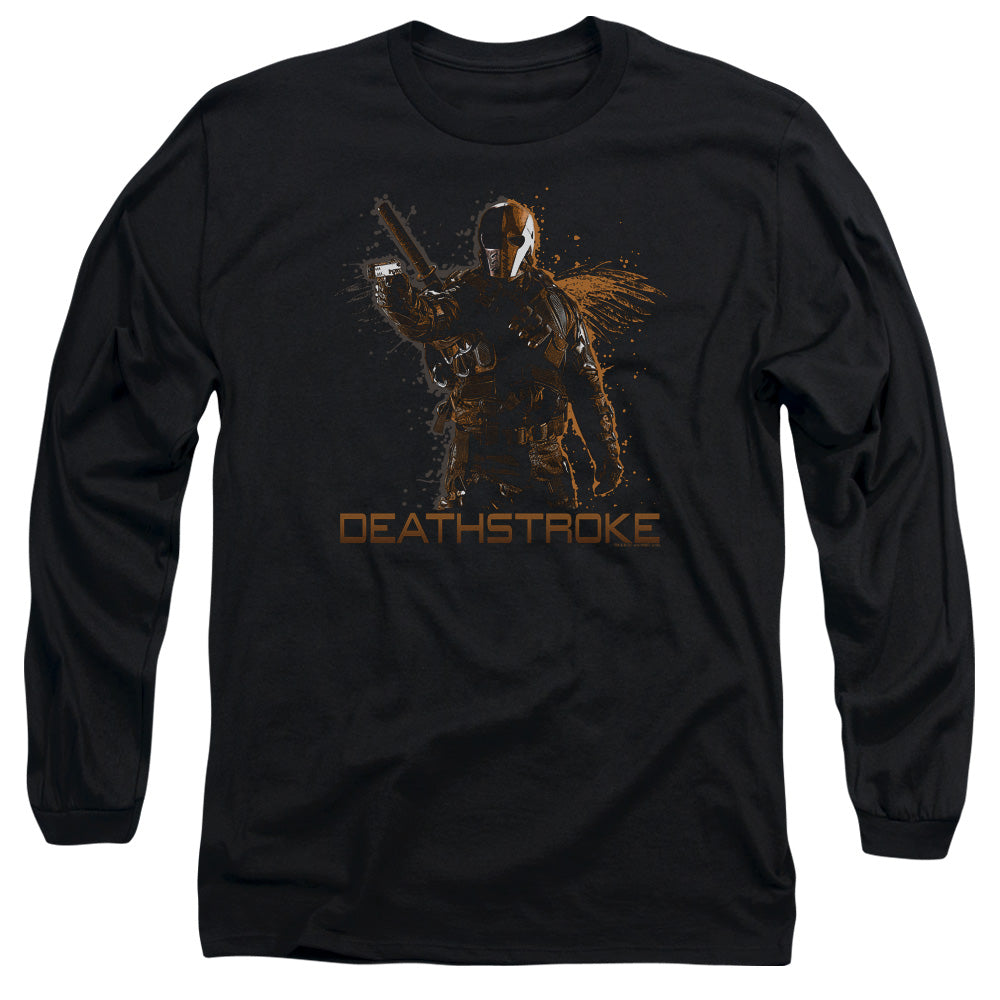 Arrow Deathstroke Mens Long Sleeve Shirt Black Hoodie, Sweatshirt | CiraTrend.com (Image 2)