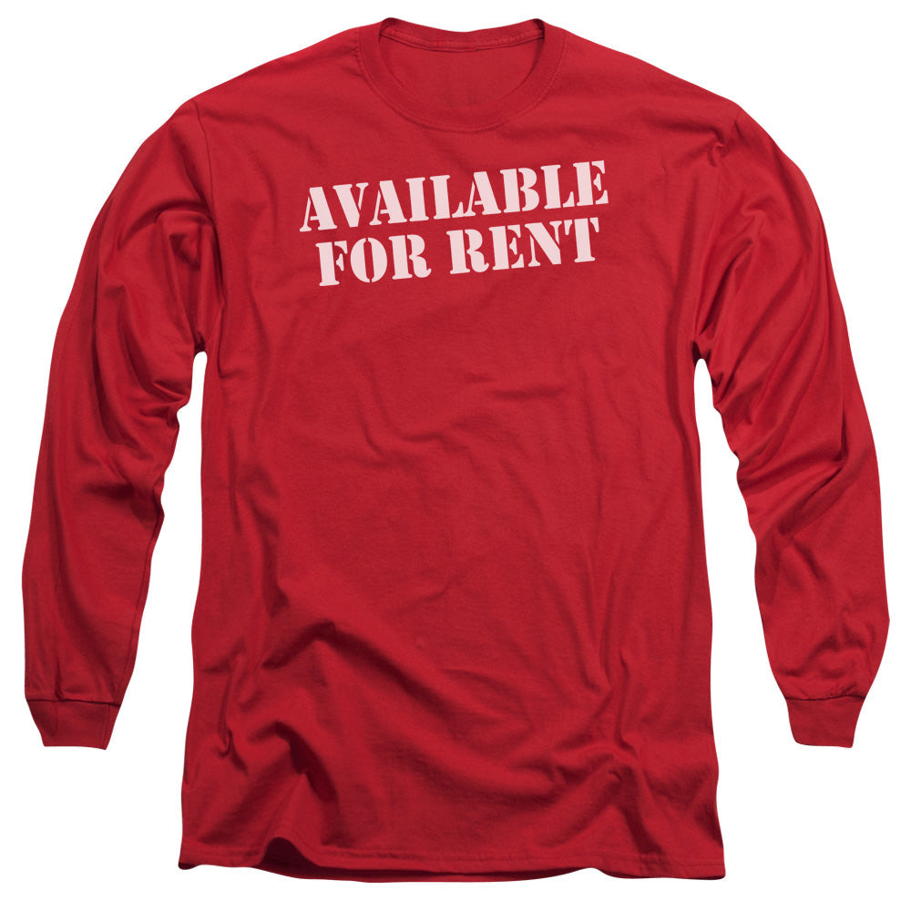 Available For Rent Mens Long Sleeve Shirt Red Hoodie, Sweatshirt | CiraTrend.com (Image 2)