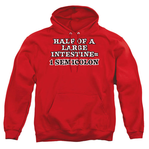 1 Semicolon Mens Hoodie Red T-Shirts, Sweatshirt | CiraTrend.com (Image 2)