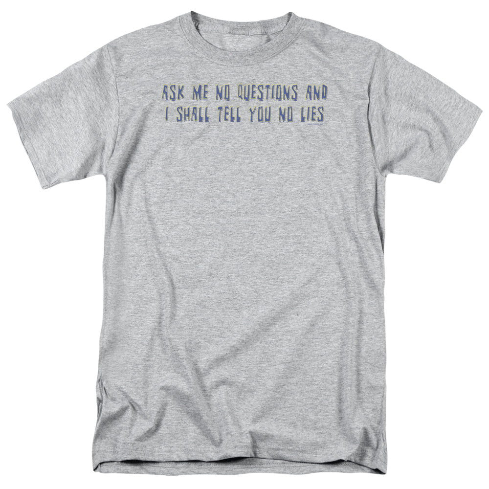 Ask Me No Questions Mens T Shirt Athletic Heather Hoodie, Sweatshirt | CiraTrend.com