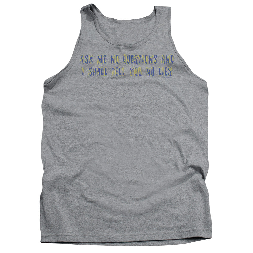 Ask Me No Questions Mens Tank Top Shirt Athletic Heather Hoodie, Sweatshirt | CiraTrend.com (Image 2)
