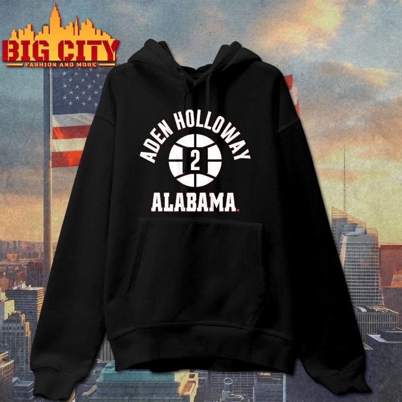 Alabama Basketball Aden Holloway Name Number Ball shirt
