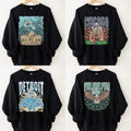 All Teams Football Vintage Style Sweatshirt, Classic Cotton Unisex Sweatshirt Fit Menswear Tops T-Shirts, Hoodie