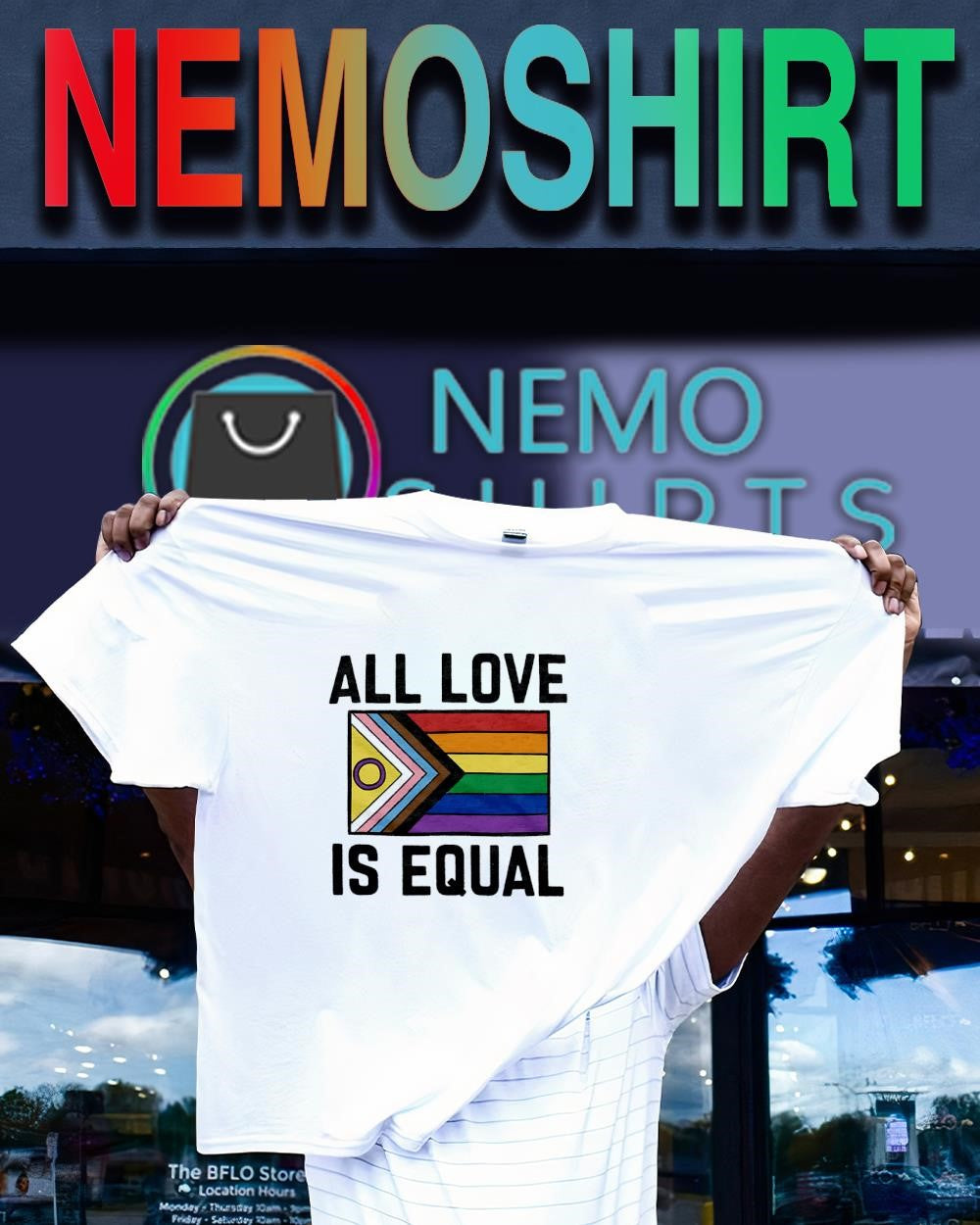All love is equal LGBT Intersex-Inclusive Pride Progress flag shirt