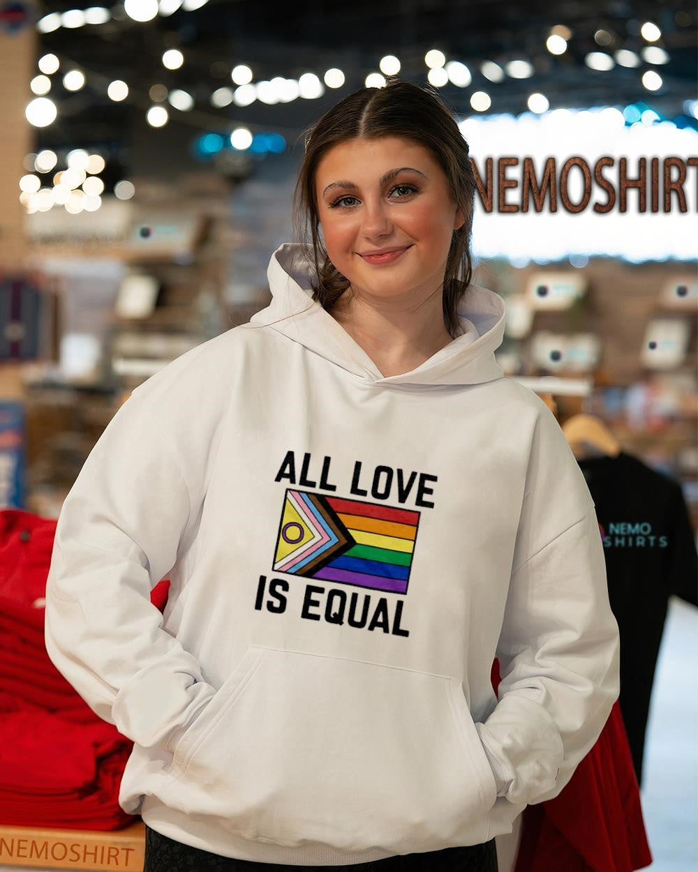 All love is equal LGBT Intersex-Inclusive Pride Progress flag shirt