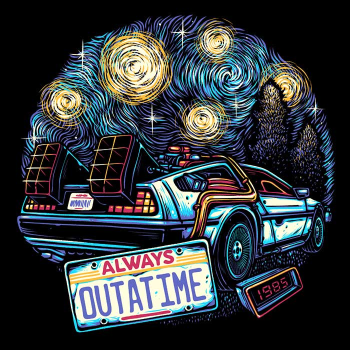 Always Outatime - 3/4 Sleeve Raglan T-Shirt Hoodie, Sweatshirt | CiraTrend.com (Image 2)