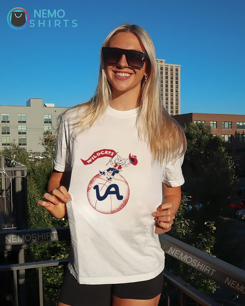 Arizona Wildcats UA basketball vinatge logo shirt
