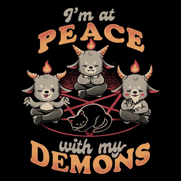 At Peace With My Demons - Men's Apparel T-Shirts, Hoodie, Sweatshirt | CiraTrend.com (Image 2)