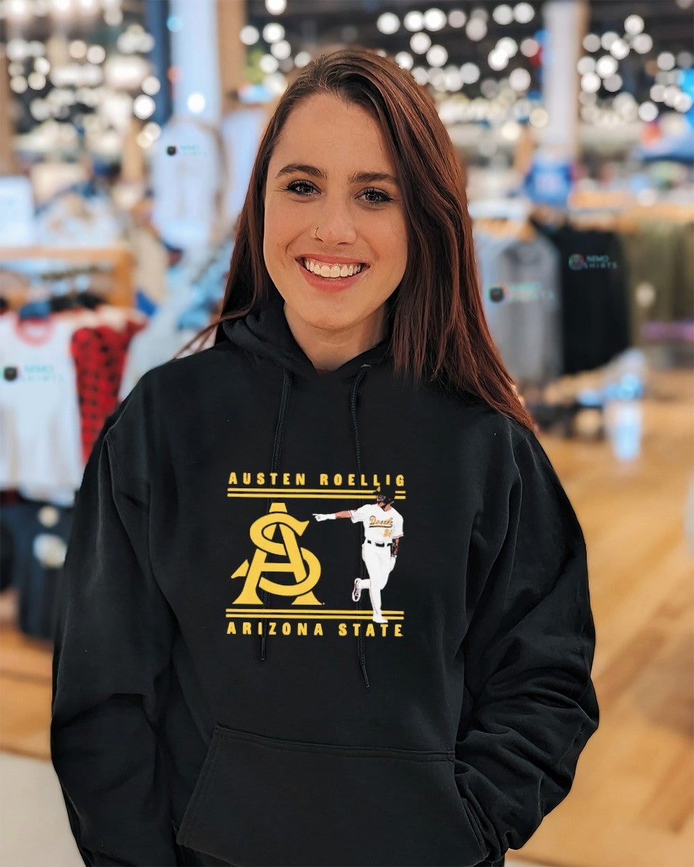 Austen Roellig Arizona State Sun Devils logo player shirt
