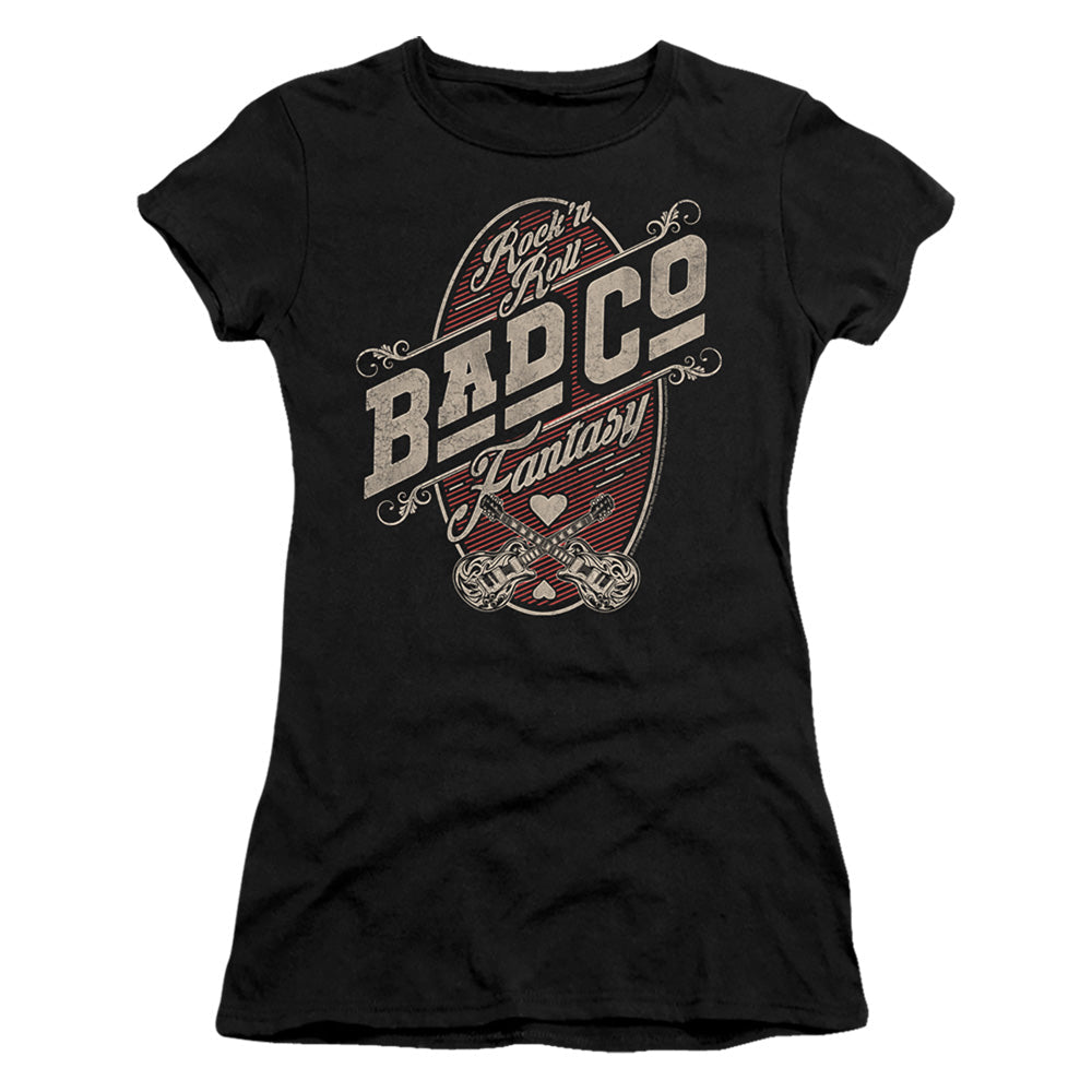 Bad Company Fantasy Junior Sheer Cap Sleeve Womens T Shirt Black Hoodie, Sweatshirt | CiraTrend.com