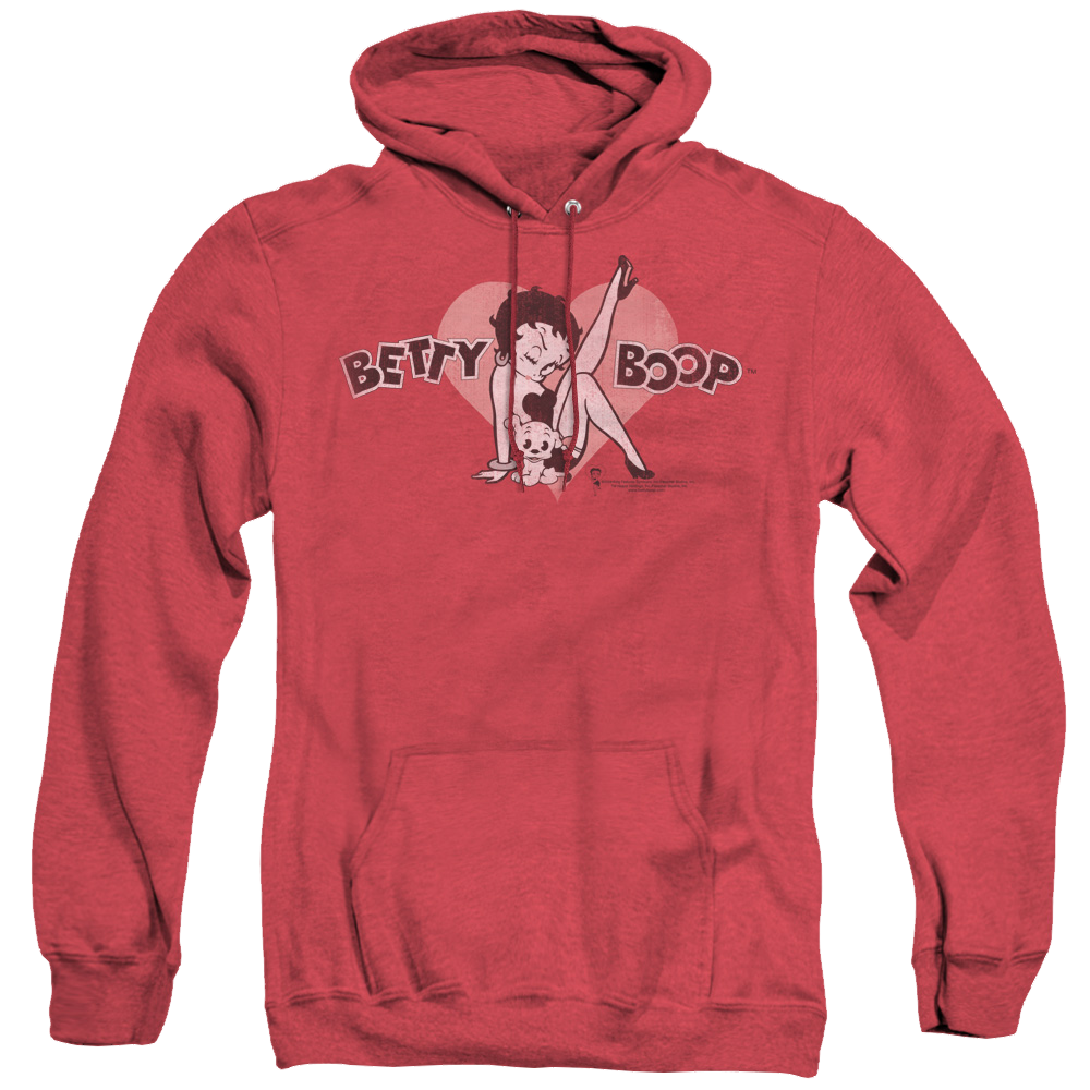 Betty Boop Vintage Cutie Pup - Heather Pullover Hoodie T-Shirts, Sweatshirt | CiraTrend.com