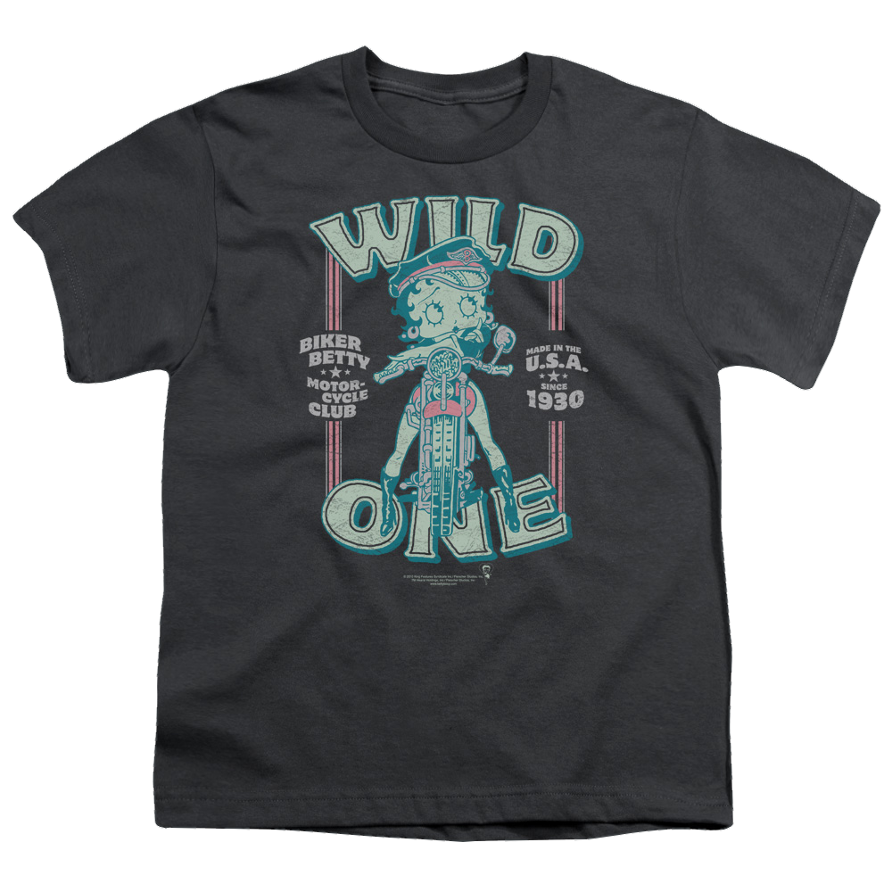 Betty Boop Wild One - Kid's T-Shirt Hoodie, Sweatshirt | CiraTrend.com