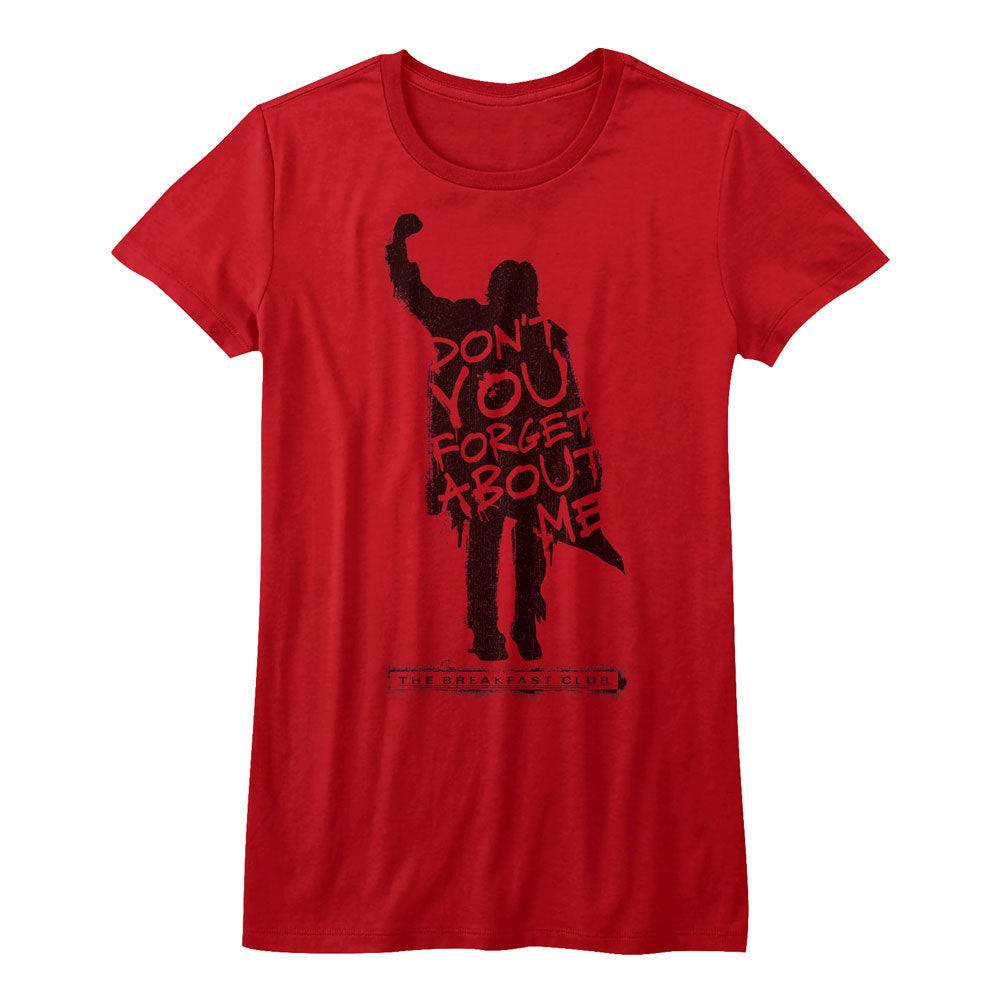 Breakfast Club Girls Juniors S/S T-Shirt - Neverforget  - Solid Red Hoodie, Sweatshirt | CiraTrend.com