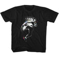 Bruce Lee Youth S/S T-Shirt - Splat Kick - Solid Black Hoodie, Sweatshirt | CiraTrend.com