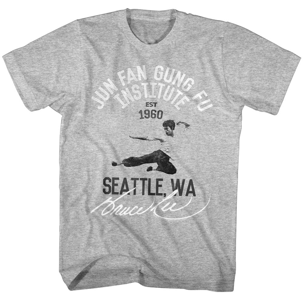 Bruce Lee Mens S/S T-Shirt - Junfangungfu - Heather Gray Heather Hoodie, Sweatshirt | CiraTrend.com