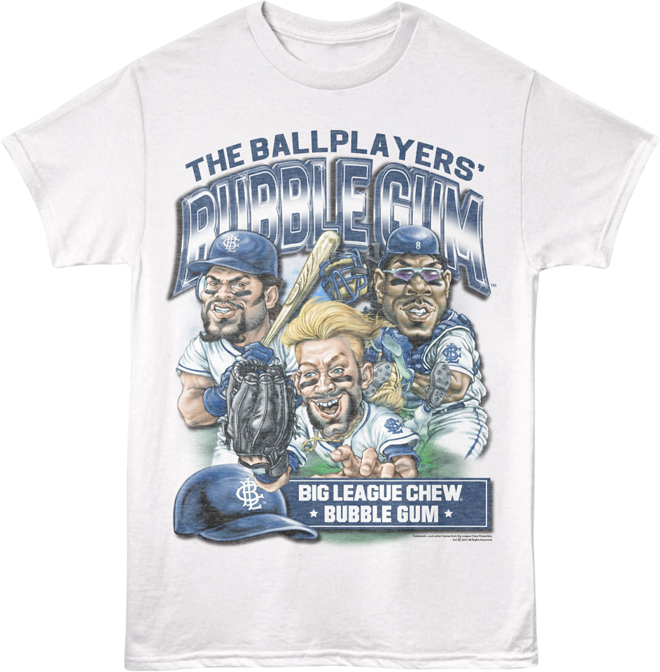 Retro Ballplayers' Bubble Gum Big League Chew T-Shirt Hoodie, Sweatshirt | CiraTrend.com (Image 4)